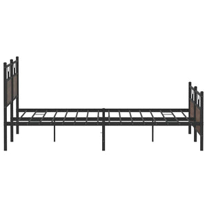 Σκελετός Κρεβ. Χωρίς Στρώμα Καφέ Δρυς 180x200 εκ. Μεταλλικό