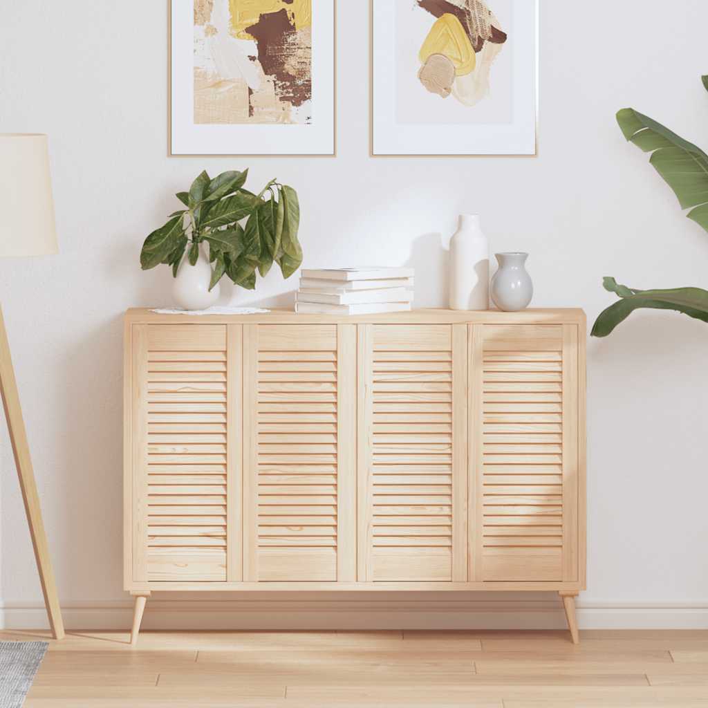 Πορτάκια με Περσίδες 4 Τεμ. 69x29,5 εκ. από Μασίφ Ξύλο Πεύκου