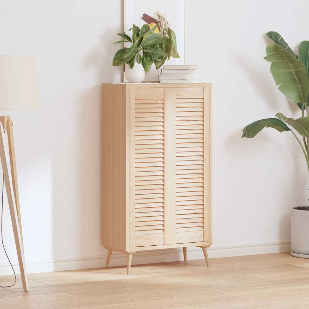 Πορτάκια με Περσίδες 2 Τεμ. 99x29,5 εκ. από Μασίφ Ξύλο Πεύκου