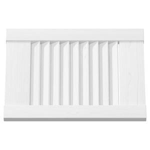 Πόρτες ντουλαπιών Louvred Design 2 τεμάχια Λευκό 39,5x29,5 cm - Pakobazaar