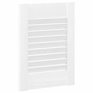 Πόρτες ντουλαπιών Louvred Design 2 τεμάχια Λευκό 39,5x29,5 cm - Pakobazaar