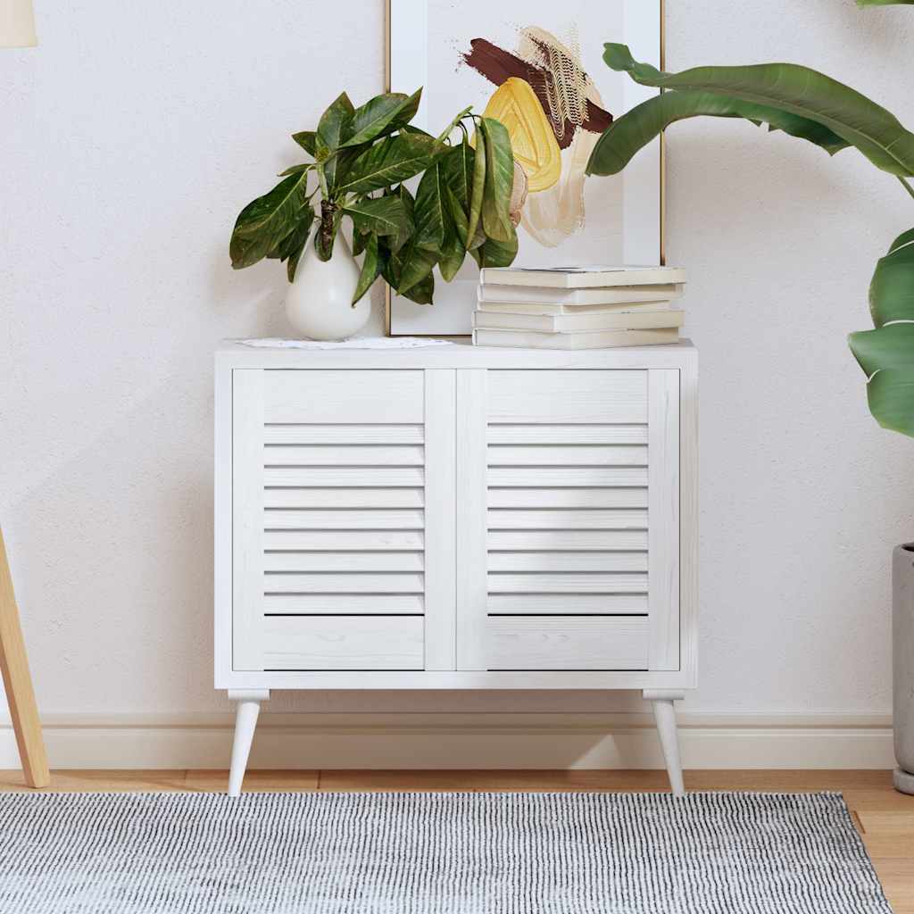 Πόρτες ντουλαπιών Louvred Design 2 τεμάχια Λευκό 39,5x29,5 cm