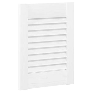 Πόρτες ντουλαπιών Louvred Design 4 τεμάχια Λευκό 39,5x29,5 cm - Pakobazaar