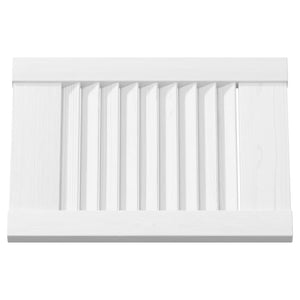 Πόρτες ντουλαπιών Louvred Design 4 τεμάχια Λευκό 39,5x29,5 cm - Pakobazaar