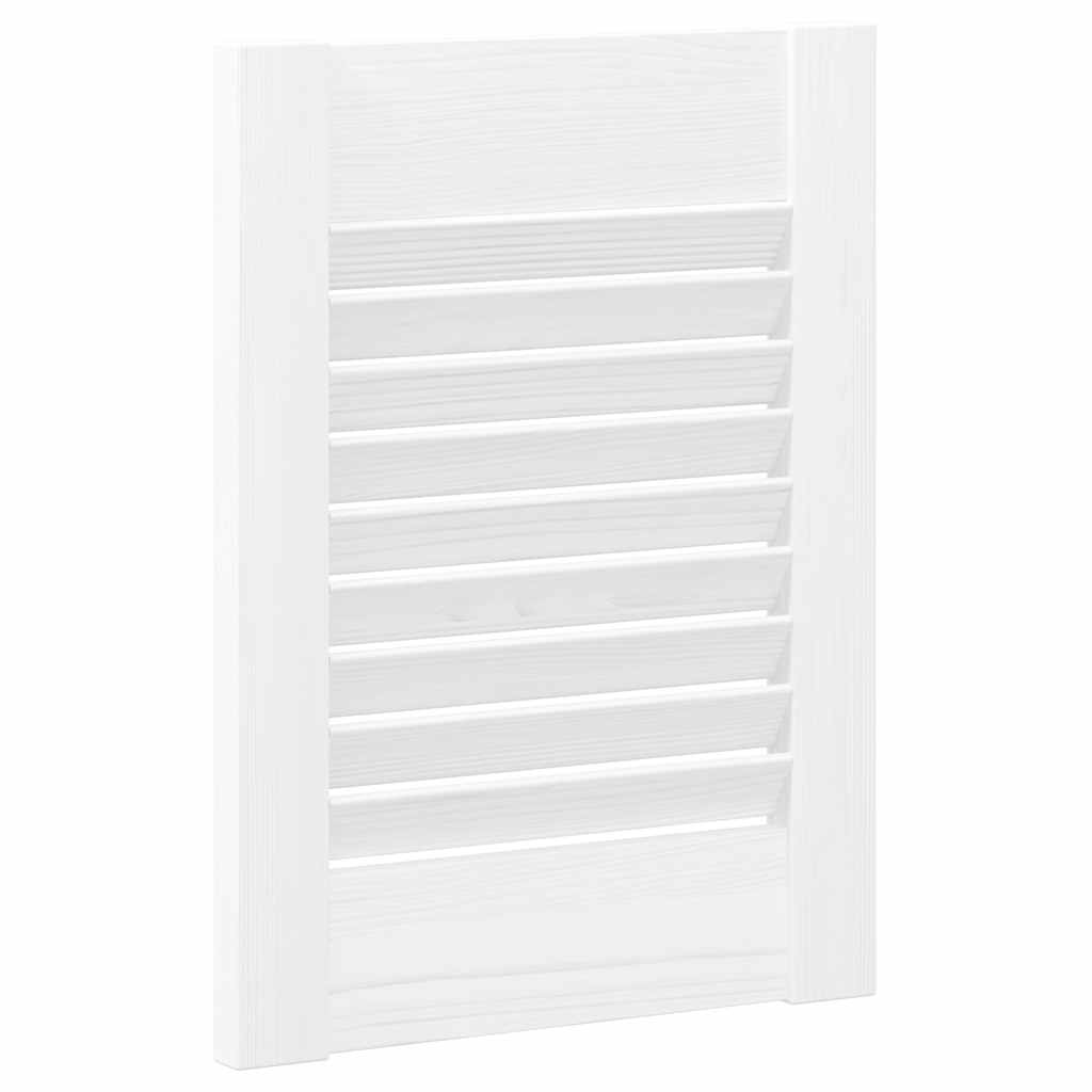 Πόρτες ντουλαπιών Louvred Design 4 τεμάχια Λευκό 39,5x29,5 cm