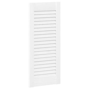 Πόρτες ντουλαπιών Louvred Design 2 τεμάχια Λευκό 61,5x29,5 cm - Pakobazaar