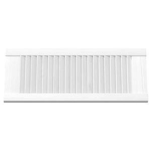 Πόρτες ντουλαπιών Louvred Design 2 τεμάχια Λευκό 61,5x29,5 cm - Pakobazaar