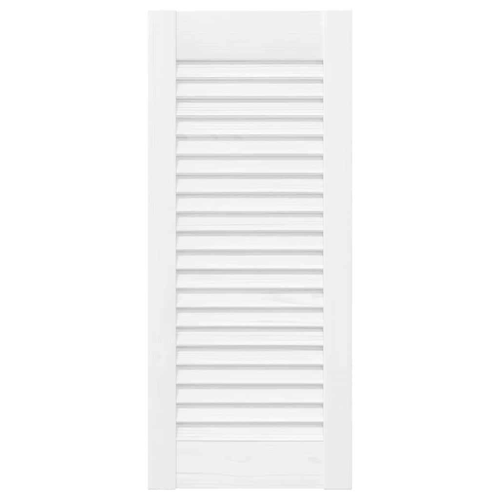 Πόρτες ντουλαπιών Louvred Design 4 τεμάχια Λευκό 61,5x29,5 cm