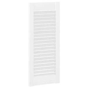 Πόρτες ντουλαπιών Louvred Design 4 τεμάχια Λευκό 61,5x29,5 cm