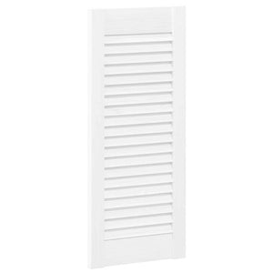 Πόρτες ντουλαπιών Louvred Design 4 τεμάχια Λευκό 69x29,5 cm - Pakobazaar