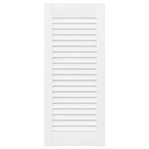 Πόρτες ντουλαπιών Louvred Design 4 τεμάχια Λευκό 69x29,5 cm - Pakobazaar