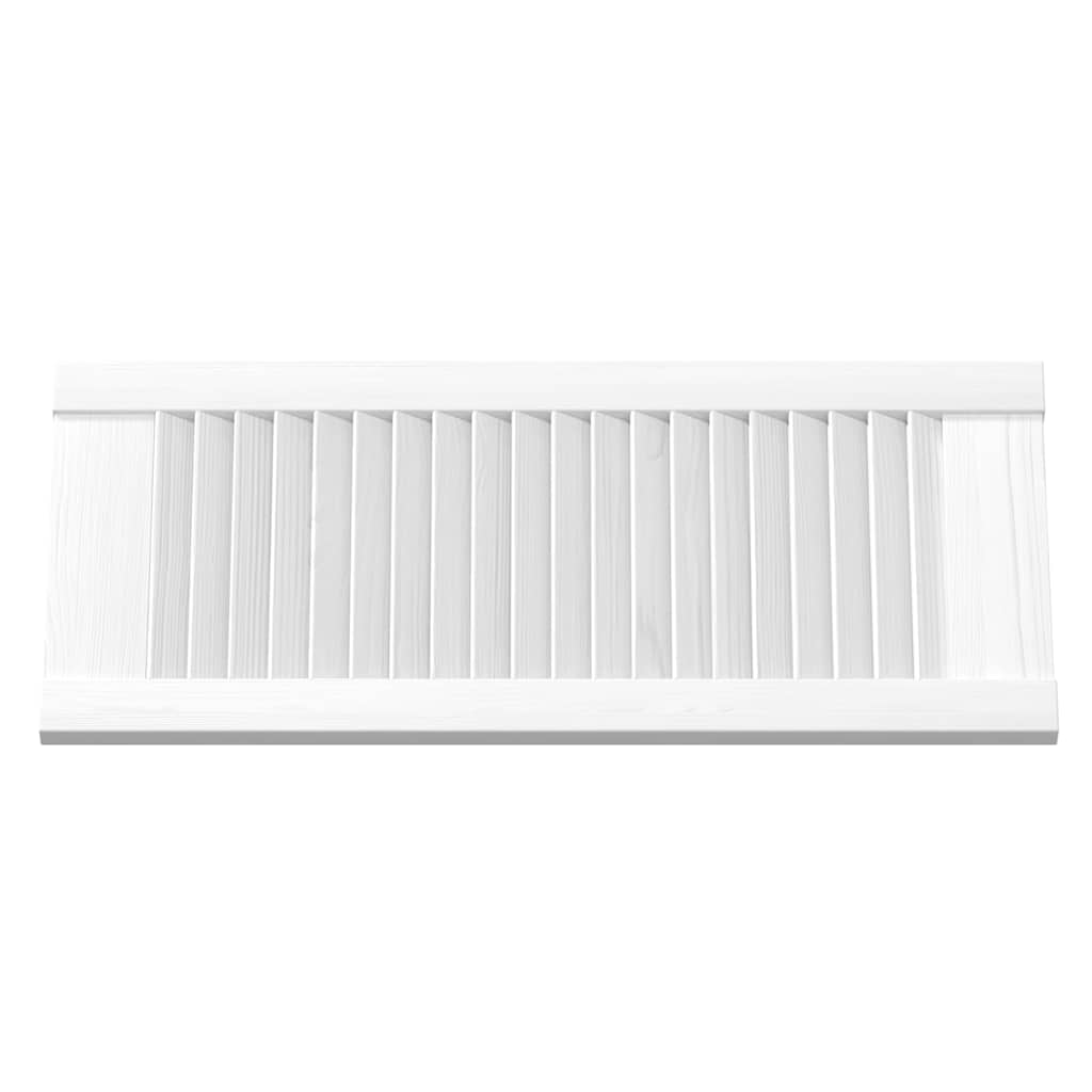 Πόρτες ντουλαπιών Louvred Design 4 τεμάχια Λευκό 69x29,5 cm - Pakobazaar