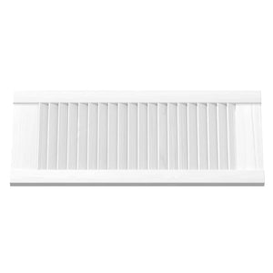 Πόρτες ντουλαπιών Louvred Design 4 τεμάχια Λευκό 69x29,5 cm - Pakobazaar
