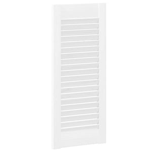 Πόρτες ντουλαπιών Louvred Design 4 τεμάχια Λευκό 69x29,5 cm - Pakobazaar