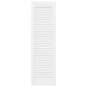 Πόρτα ντουλαπιού Louvred Design Λευκό 99x29,5 cm - Pakobazaar