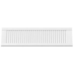 Πόρτες ντουλαπιών Louvred Design 2 τεμάχια Λευκό 99x29,5 cm - Pakobazaar