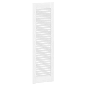 Πόρτες ντουλαπιών Louvred Design 2 τεμάχια Λευκό 99x29,5 cm - Pakobazaar