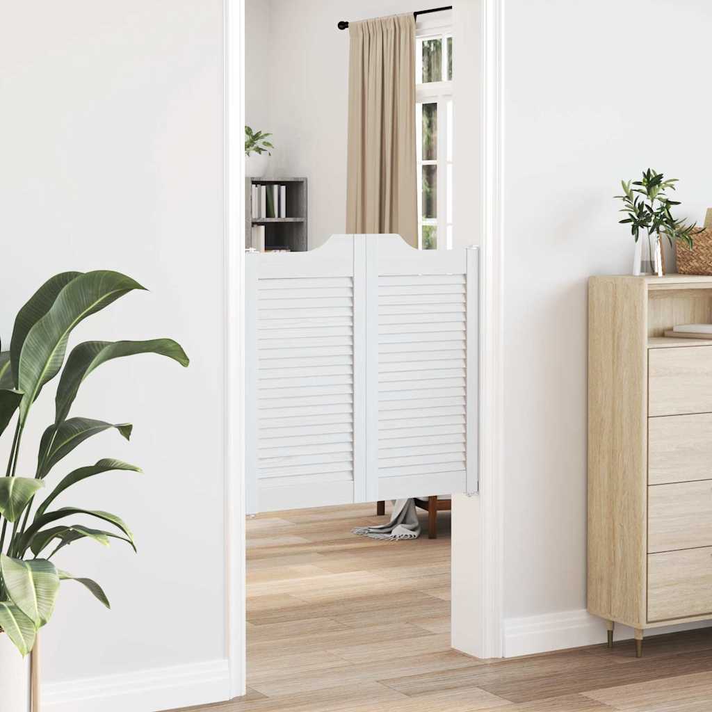 Ανοιγόμενες πόρτες Louvred Design 2 ζευγών Λευκό 80x80 cm - Pakobazaar