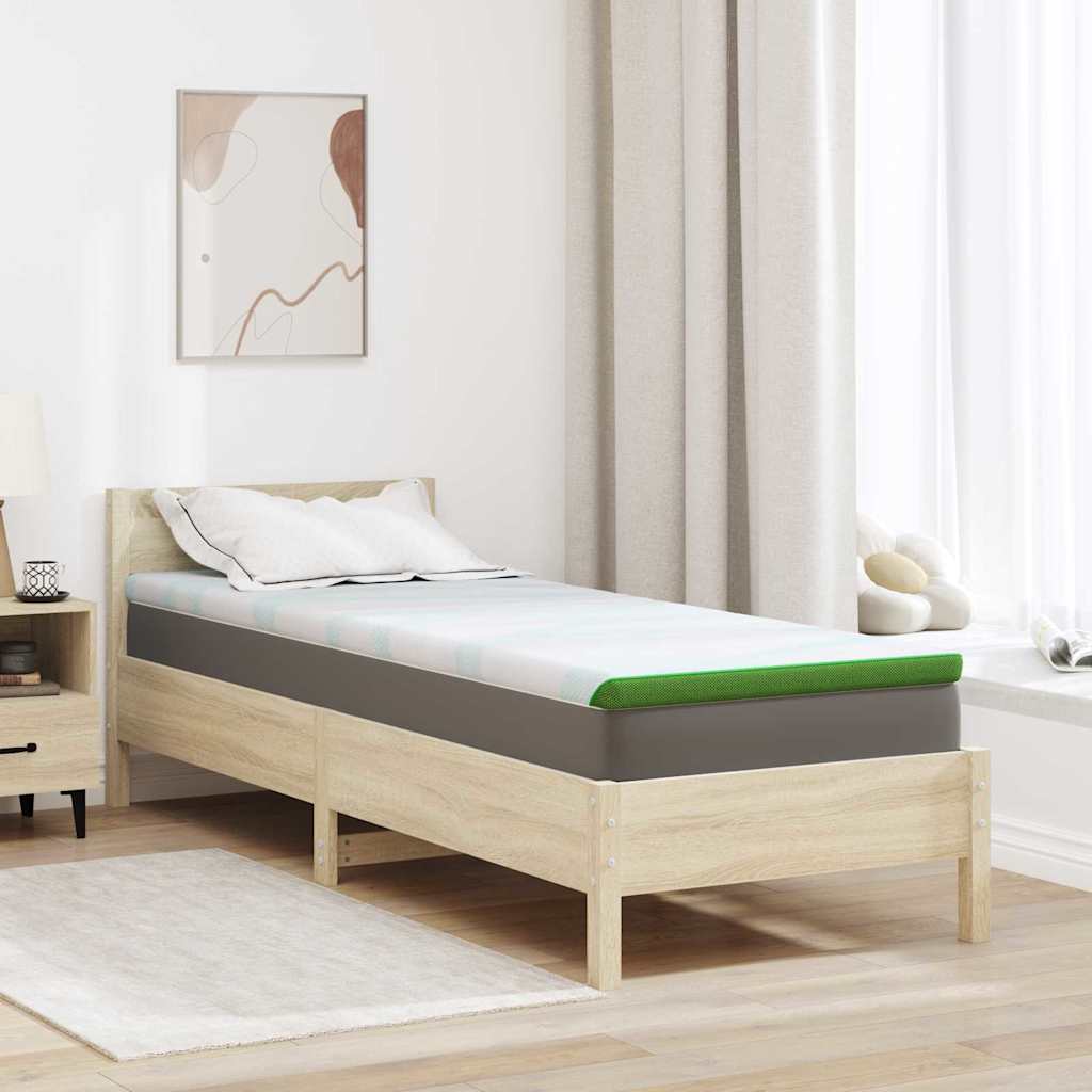 Στρώμα επικάλυψης Λευκό και Πράσινο 70 x 200 cm Υφασμα Jacquard