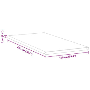Στρώμα επικάλυψης Λευκό και Πράσινο 100 x 200 cm