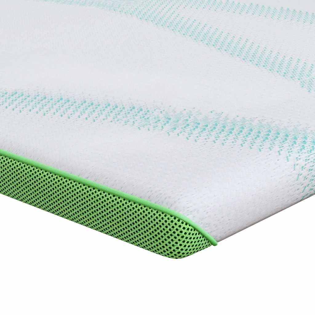 Στρώμα επικάλυψης Λευκό και Πράσινο 120 x 200 cm