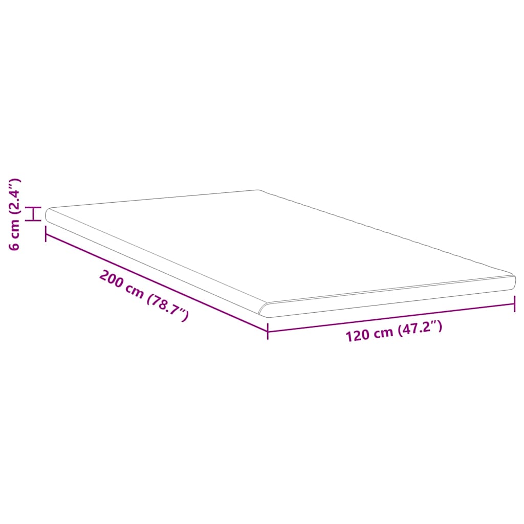 Στρώμα επικάλυψης Λευκό και Πράσινο 120 x 200 cm