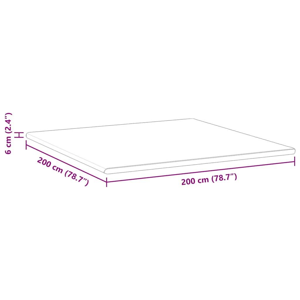 Στρώμα επικάλυψης Λευκό και Πράσινο 200 x 200 cm