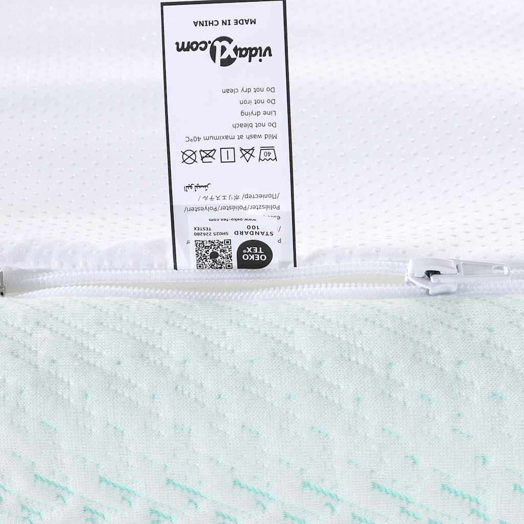 Στρώμα επικάλυψης Λευκό και Πράσινο 200 x 200 cm