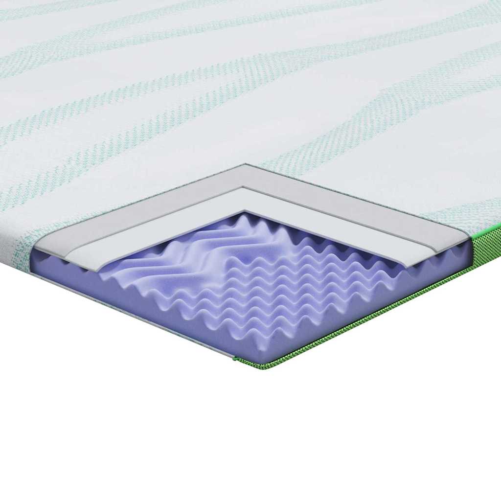 Στρώμα επικάλυψης Λευκό και Πράσινο 70 x 200 cm Υφασμα Jacquard