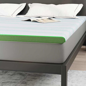 Στρώμα επικάλυψης Λευκό και Πράσινο 180 x 200 cm