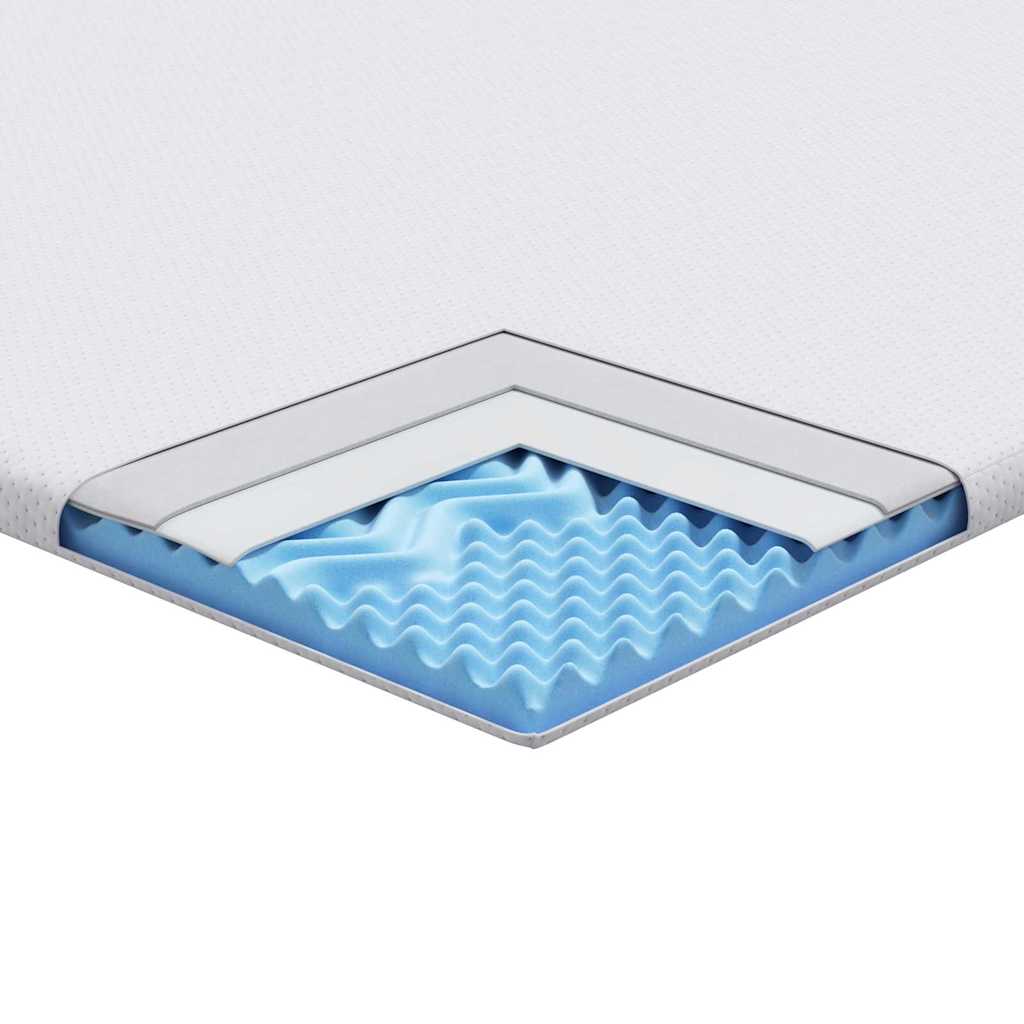 Στρώμα επικάλυψης Λευκό 160 x 200 cm Υφασμα Jacquard - Pakobazaar