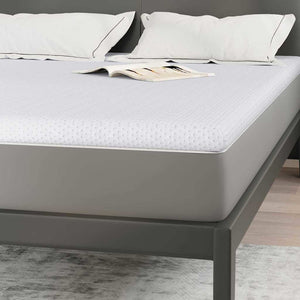 Στρώμα επικάλυψης Λευκό 160 x 200 cm Υφασμα Jacquard - Pakobazaar