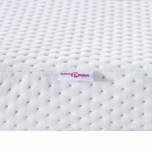 Στρώμα επικάλυψης Λευκό 200 x 200 cm Υφασμα Jacquard