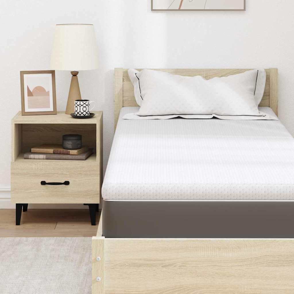 Στρώμα επικάλυψης Λευκό 80 x 200 cm Υφασμα Jacquard