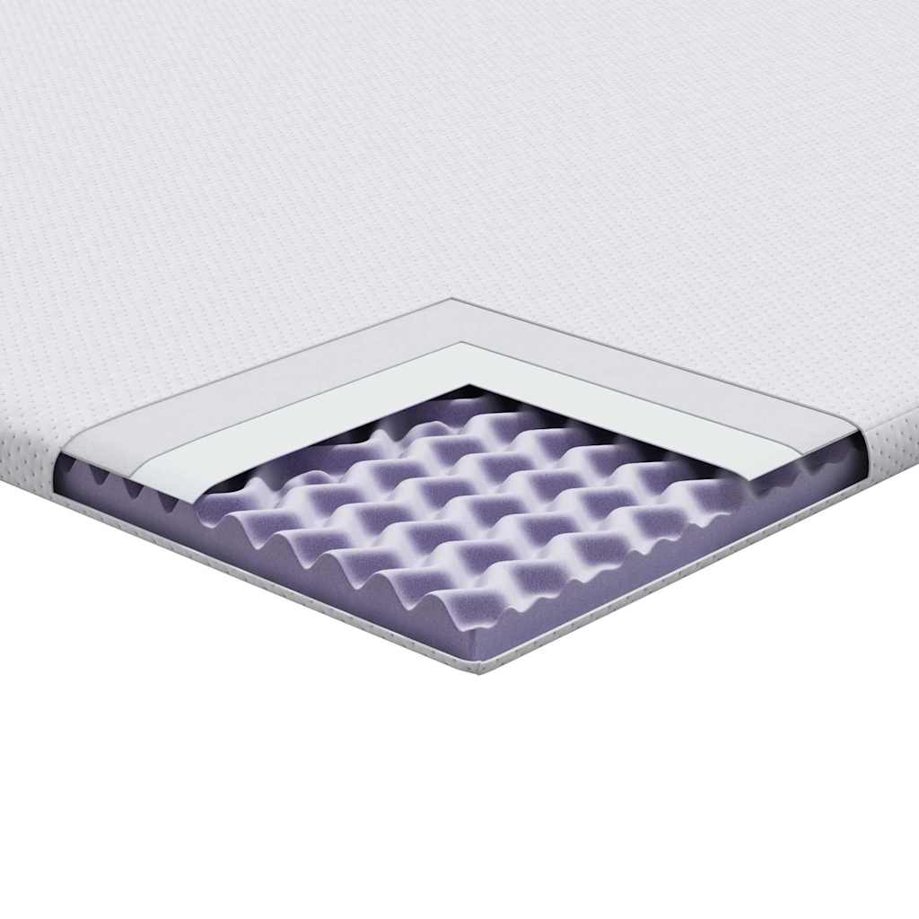 Στρώμα επικάλυψης Λευκό 90 x 190 cm Υφασμα Jacquard - Pakobazaar