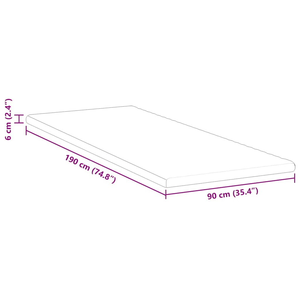 Στρώμα επικάλυψης Λευκό 90 x 190 cm Υφασμα Jacquard - Pakobazaar