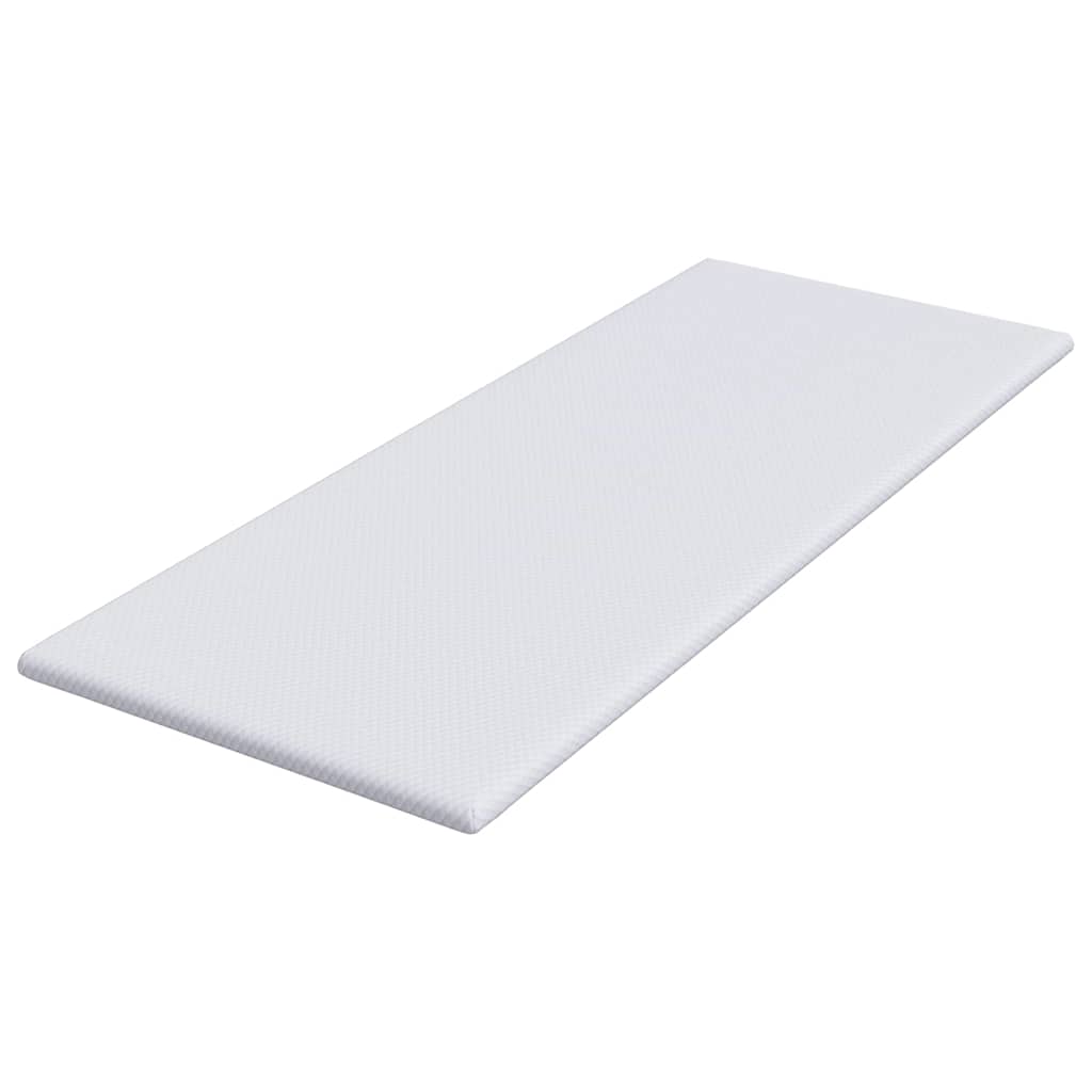 Στρώμα επικάλυψης Λευκό 70 x 200 cm Υφασμα Jacquard - Pakobazaar