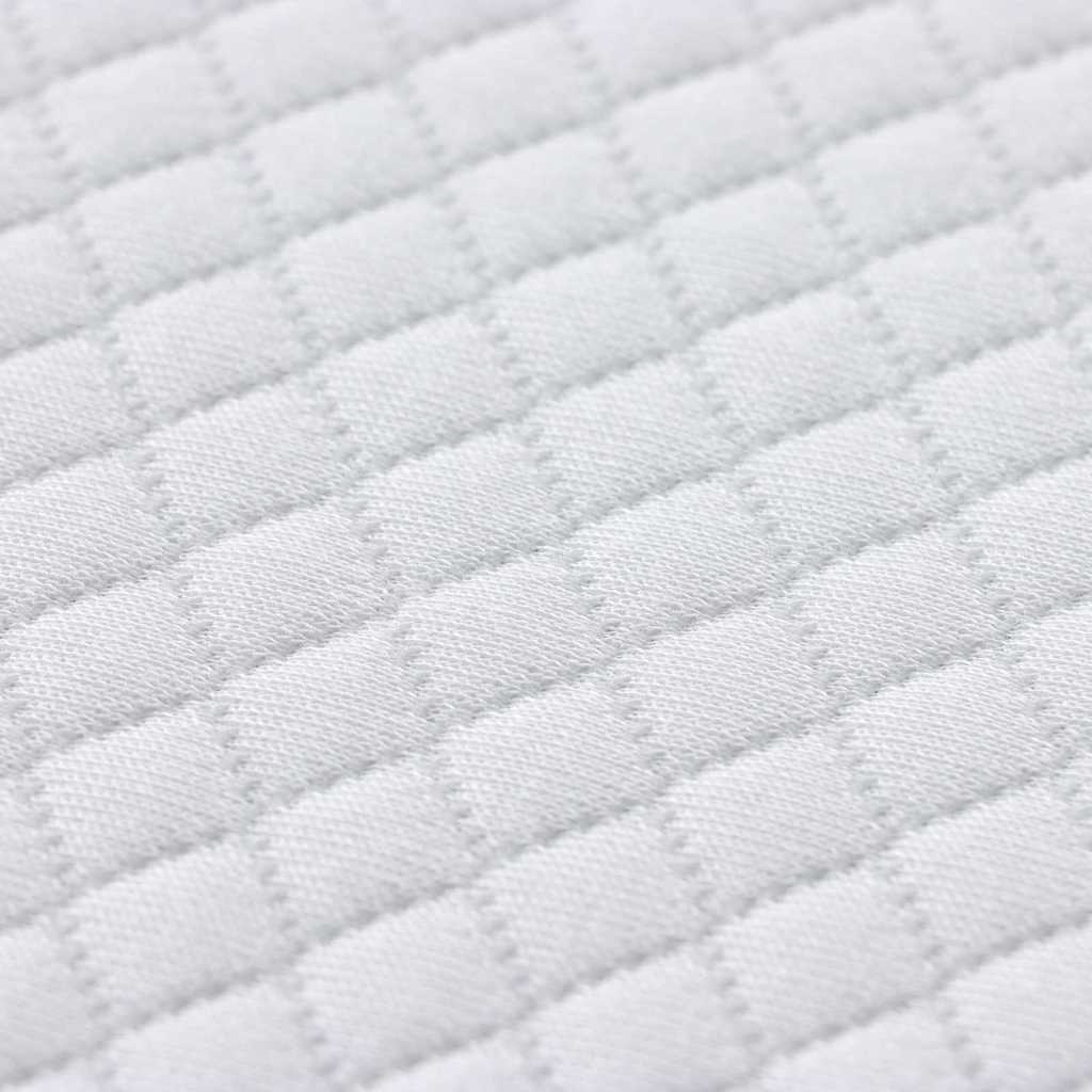 Στρώμα επικάλυψης Λευκό 80 x 200 cm Υφασμα Jacquard