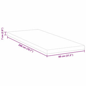 Στρώμα μνήμης 80 x 200 cm Thick Μαλακό Ύφασμα-100% πολυέστερ