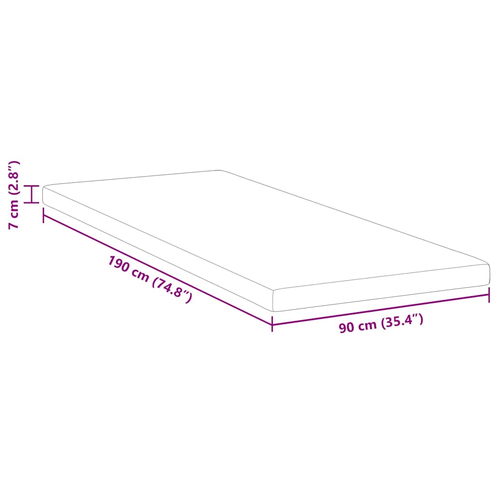 Στρώμα μνήμης for Ενήλικας Μαλακό 90 x 190 cm Λευκό