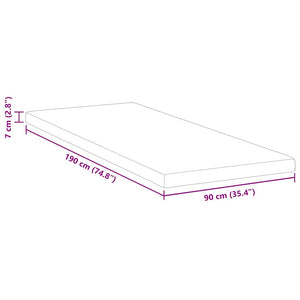 Στρώμα μνήμης 90 x 190 cm Thick Μαλακό Ύφασμα-100% πολυέστερ