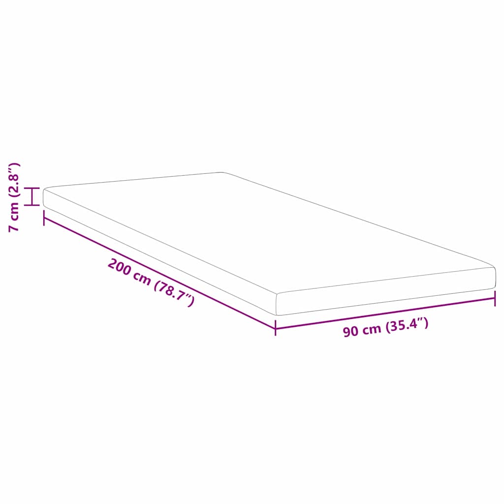 Στρώμα επικάλυψης Λευκό 90 x 200 cm Υφασμα Jacquard