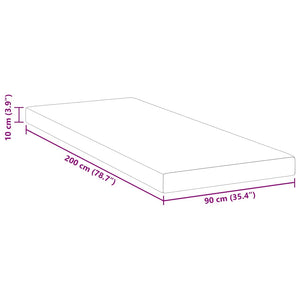 Στρώμα μνήμης 90 x 200 cm Thick Μαλακό Ύφασμα-100% πολυέστερ