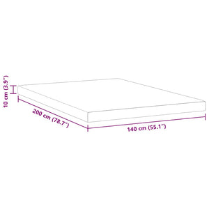 Στρώμα μνήμης 140 x 200 cm Thick Μαλακό Ύφασμα-100% πολυέστερ