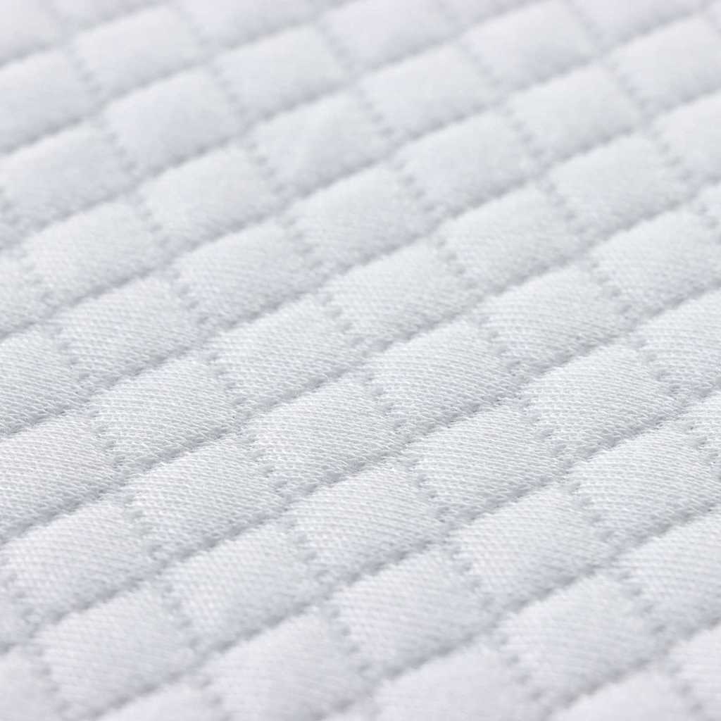Στρώμα επικάλυψης Λευκό 200 x 200 cm Υφασμα Jacquard