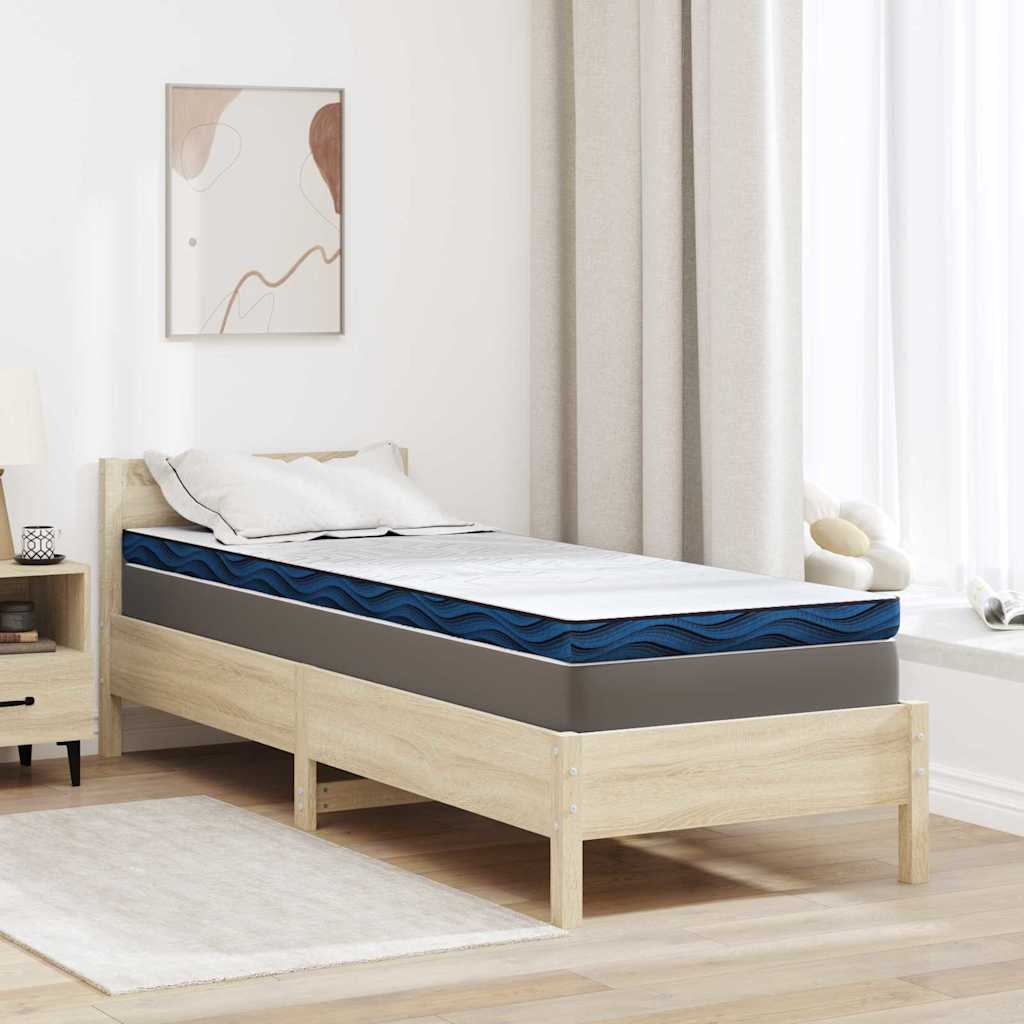 Στρώμα επικάλυψης 70 x 200 cm Πάχος Ζακάρ ύφασμα Λευκό - Pakobazaar
