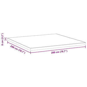 Στρώμα επικάλυψης Λευκό 200 x 200 cm Ζακάρ ύφασμα - Pakobazaar