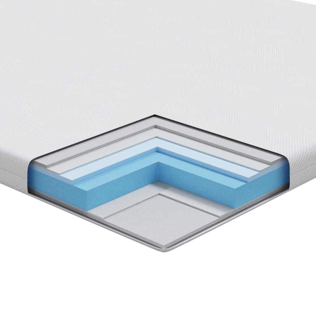 Στρώμα επικάλυψης Λευκό 120 x 200 cm Ζακάρ ύφασμα - Pakobazaar