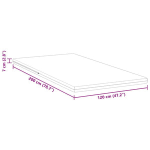 Στρώμα επικάλυψης Λευκό 120 x 200 cm Ζακάρ ύφασμα - Pakobazaar
