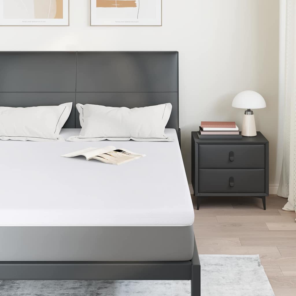 Στρώμα επικάλυψης Λευκό 160 x 200 cm Ζακάρ ύφασμα - Pakobazaar